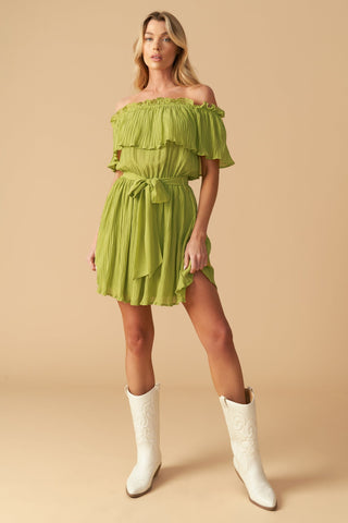 JUST ONE MORE WOVEN MINI DRESS - By Baano