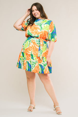 LISTEN TO THE MUSIC WOVEN MINI DRESS - By Baano