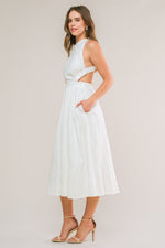 ADMIRED FROM AFAR WOVEN MIDI DRESS - By Baano