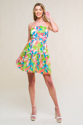 PRISTINE PRESENCE WOVEN MINI DRESS - By Baano