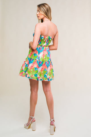 PRISTINE PRESENCE WOVEN MINI DRESS - By Baano