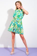 FLORAL FEELINGS WOVEN MINI DRESS - By Baano