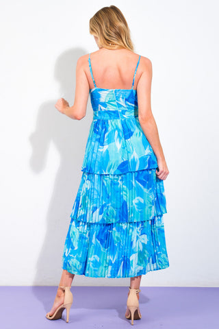 TAKE A VACATION OCEAN WOVEN MIDI DRESS - By Baano