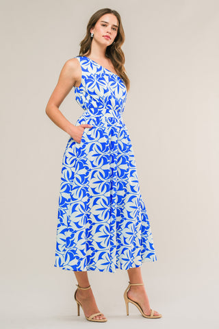 FEEL THE BEAT WOVEN MIDI DRESS - By Baano
