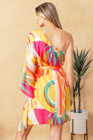 EASY WAY OUT WOVEN KAFTAN MINI DRESS - By Baano
