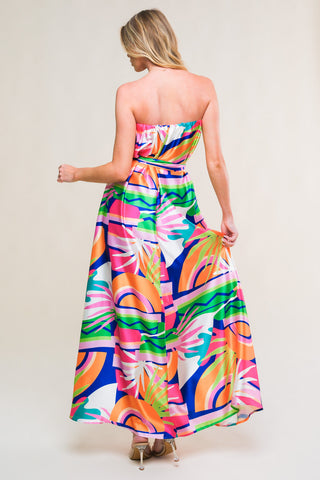 SUMMERY INCLINATION WOVEN MIDI DRESS - By Baano