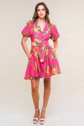 REMARKABLE ENTRANCE WOVEN MINI DRESS - By Baano