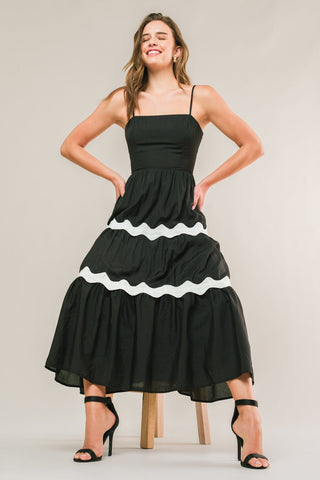 SUMMER SPRITZ WOVEN MIDI DRESS - By Baano