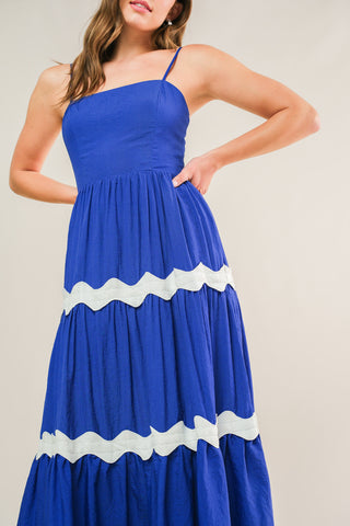 SUMMER SPRITZ WOVEN MIDI DRESS - By Baano