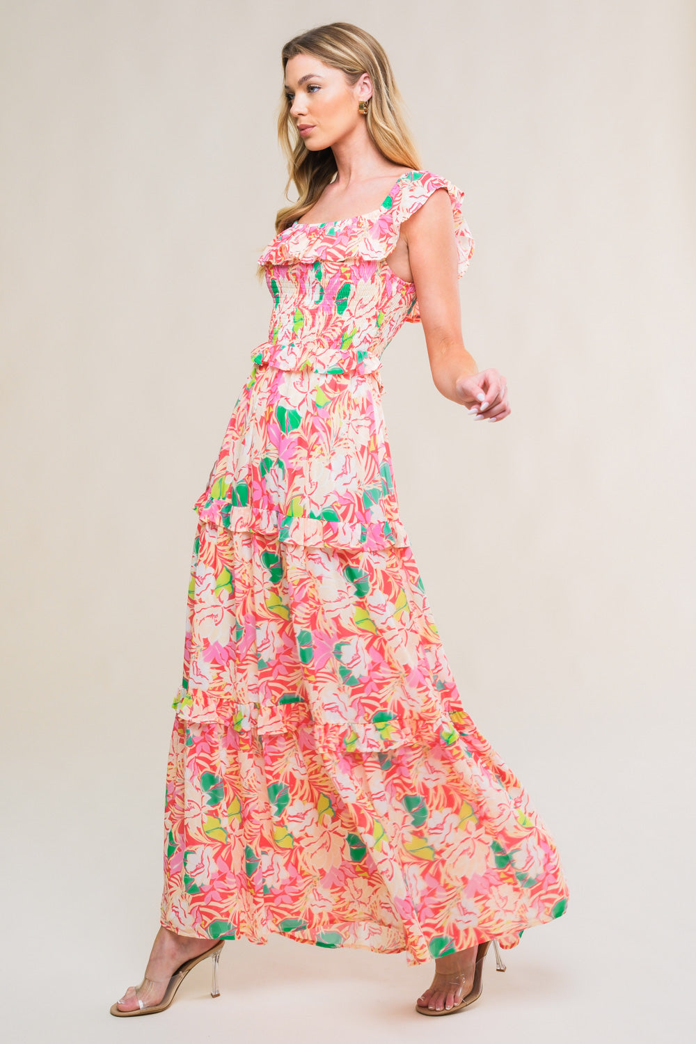 RELAXED CHARM WOVEN MIDI DRESS - By Baano