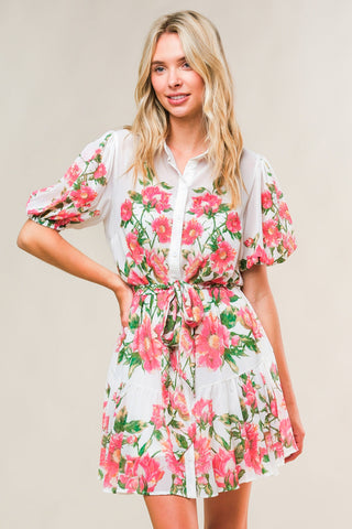 FEEL THE BEAT WOVEN MINI DRESS - By Baano