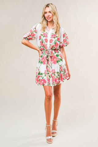 FEEL THE BEAT WOVEN MINI DRESS - By Baano