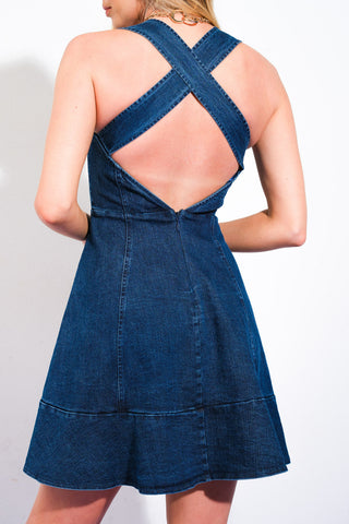 EASYGOING DAYS DENIM MINI DRESS - By Baano
