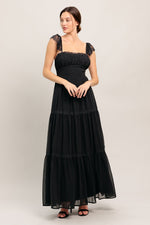 FORGOTTEN ROMANCE WOVEN MAXI DRESS