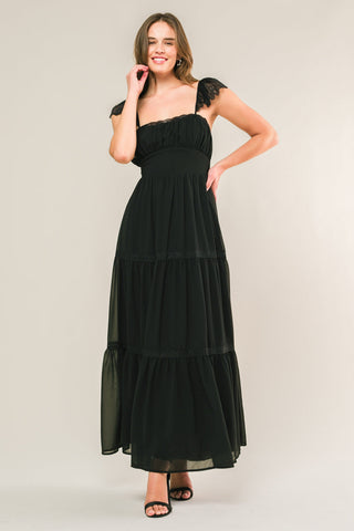 FORGOTTEN ROMANCE WOVEN MAXI DRESS - By Baano