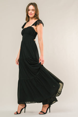 FORGOTTEN ROMANCE WOVEN MAXI DRESS - By Baano