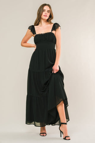 FORGOTTEN ROMANCE WOVEN MAXI DRESS - By Baano