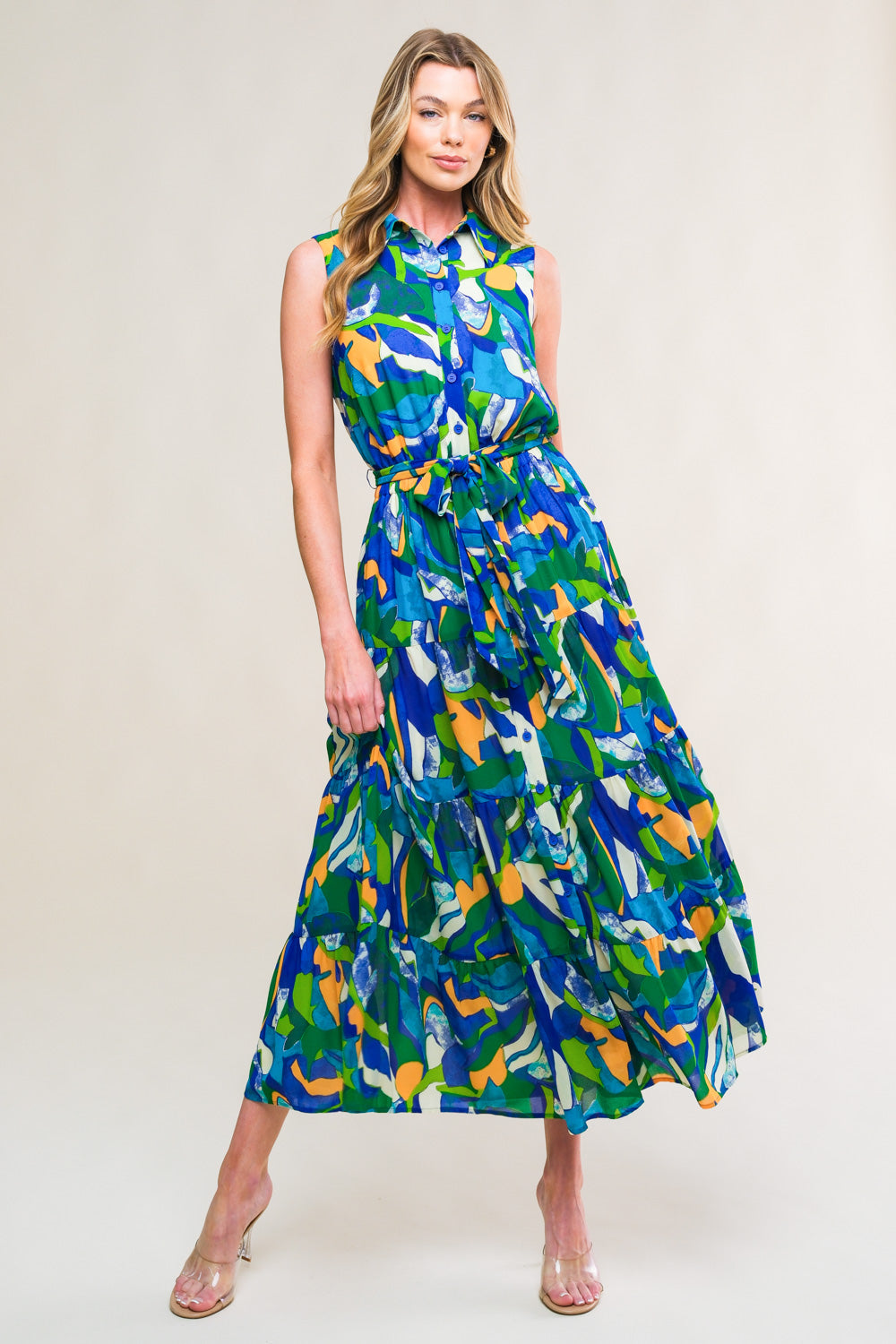 PRISTINE CHICNESS WOVEN MIDI DRESS - By Baano