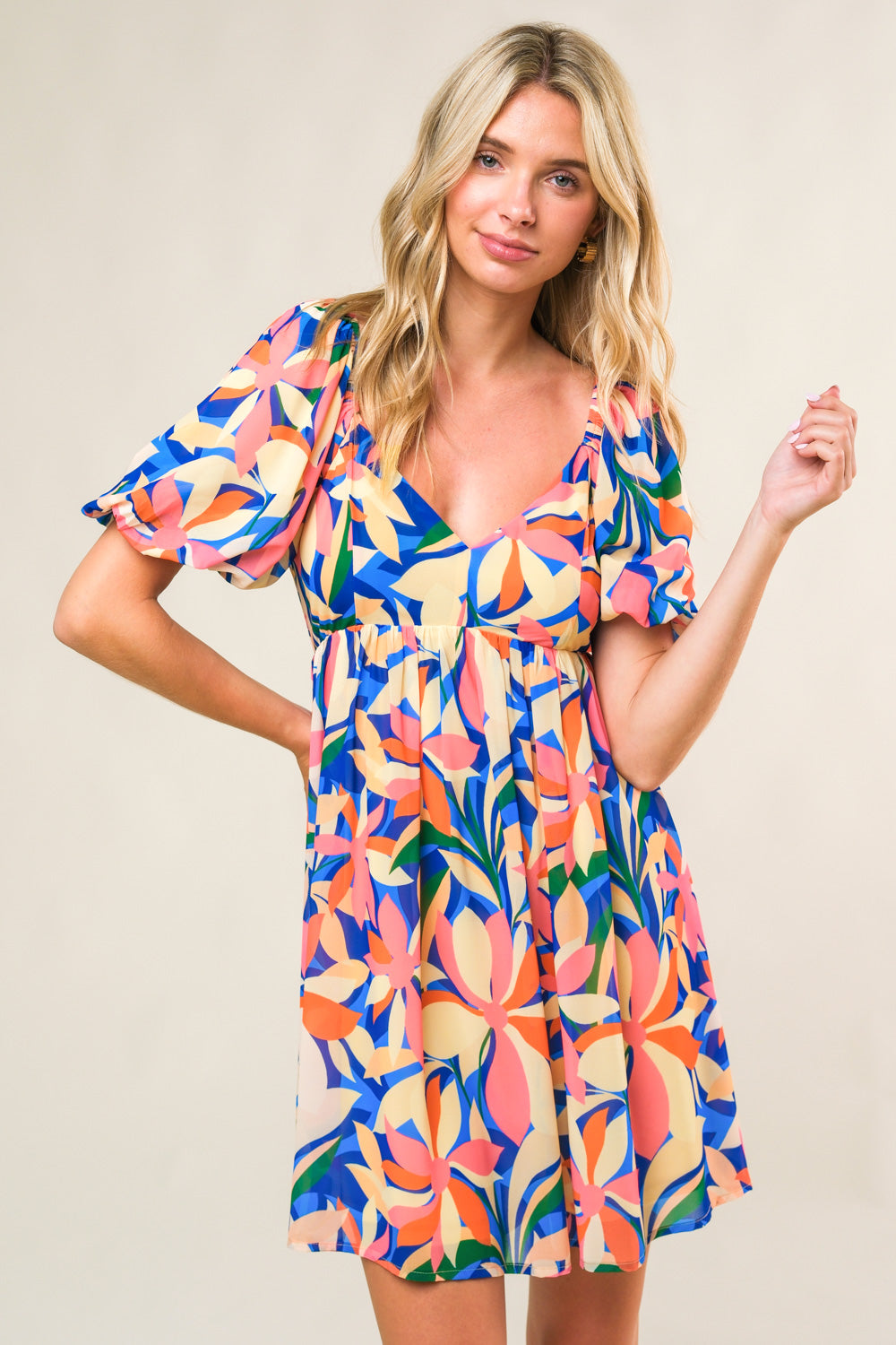 STATE OF BLISS WOVEN MINI DRESS - By Baano