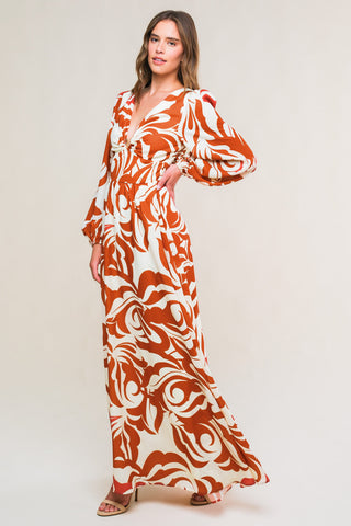 LOVE IN YOUR EYES WOVEN MAXI DRESS - By Baano