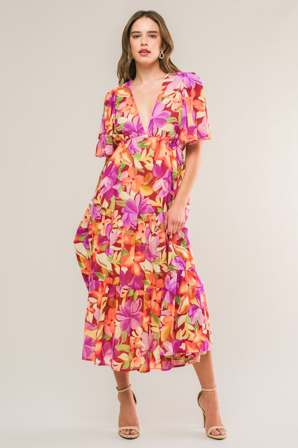 START LOOKING WOVEN MIDI DRESS - By Baano