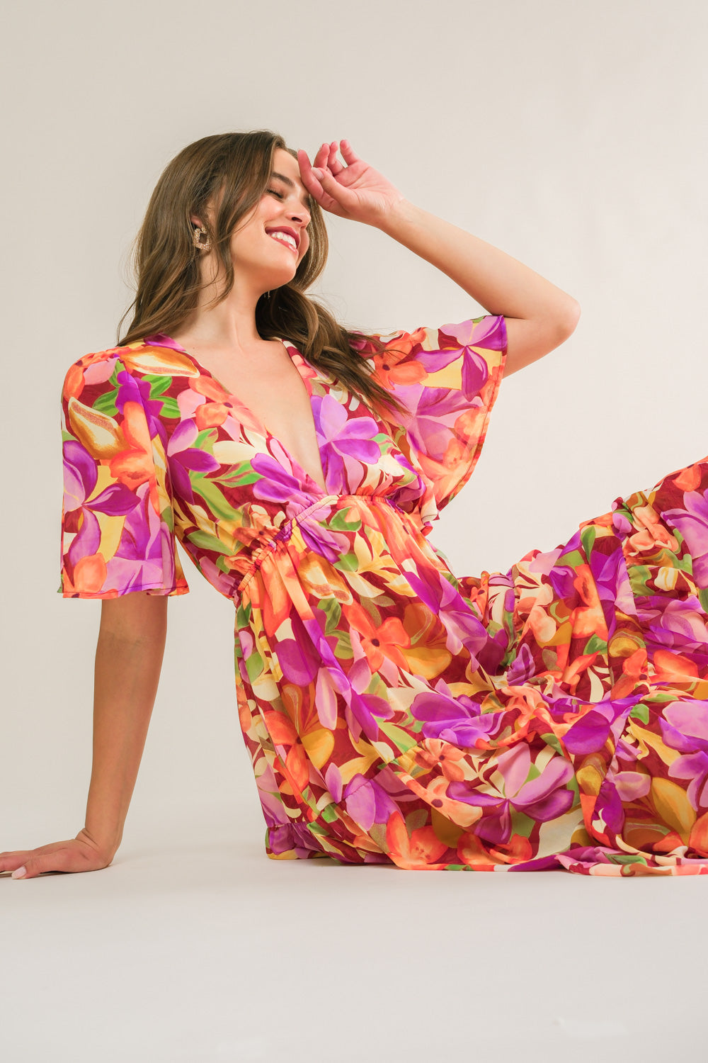 START LOOKING WOVEN MIDI DRESS - By Baano