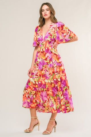 START LOOKING WOVEN MIDI DRESS - By Baano