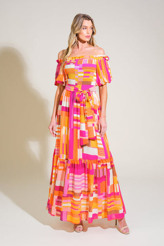 SUNSHINE SQUEEZE WOVEN MAXI DRESS - By Baano