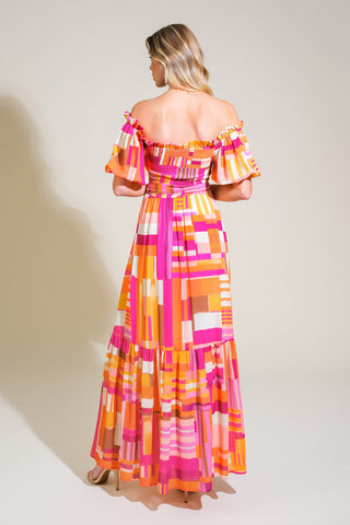 SUNSHINE SQUEEZE WOVEN MAXI DRESS - By Baano