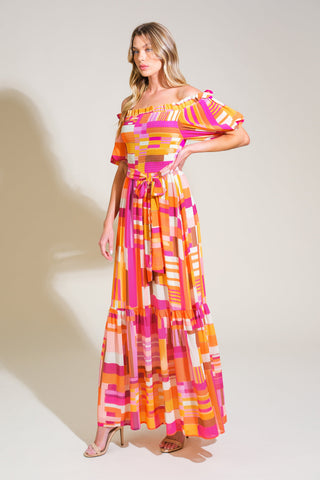 SUNSHINE SQUEEZE WOVEN MAXI DRESS - By Baano