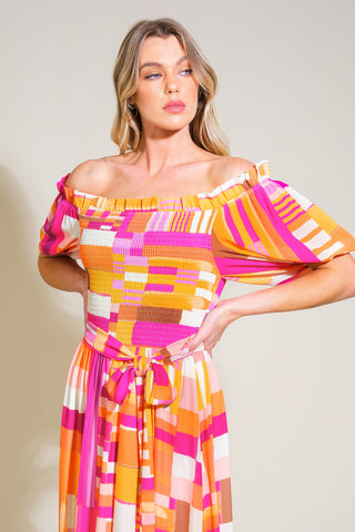 SUNSHINE SQUEEZE WOVEN MAXI DRESS - By Baano