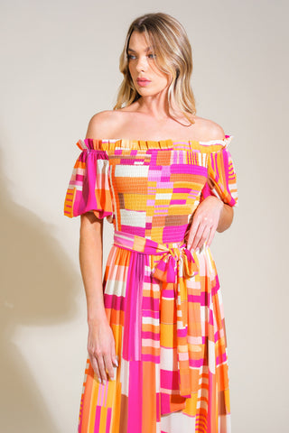 SUNSHINE SQUEEZE WOVEN MAXI DRESS - By Baano
