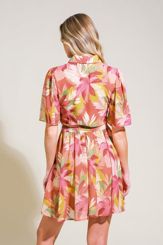 WHIMSICAL WAVES WOVEN MINI DRESS - By Baano