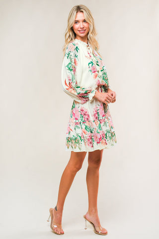 HAPPIEST HERE WOVEN MINI DRESS - By Baano