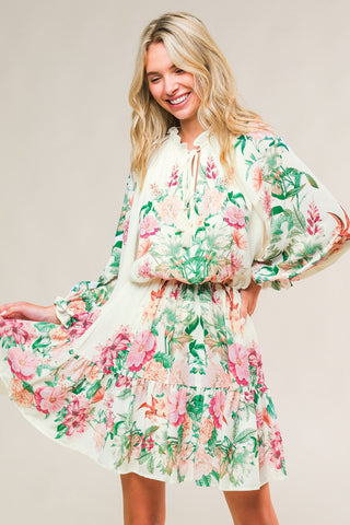 HAPPIEST HERE WOVEN MINI DRESS - By Baano
