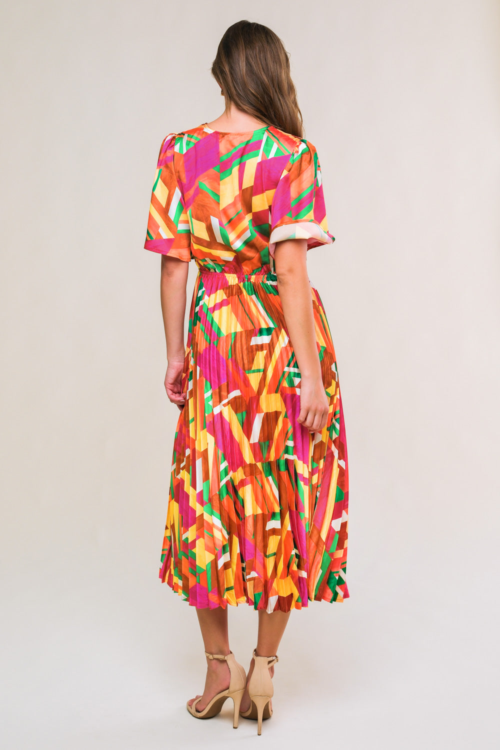 IRRESISTIBLE FUN WOVEN MIDI DRESS - By Baano
