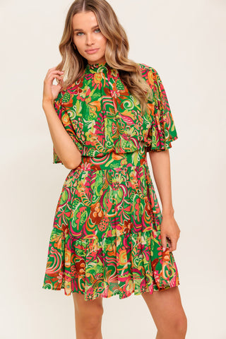 CLEAN AESTHETIC WOVEN MINI DRESS - By Baano