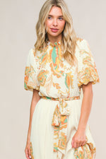 ENCHANTED TO MEET WOVEN MIDI DRESS - By Baano