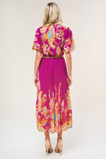 ENCHANTED TO MEET WOVEN MIDI DRESS - By Baano