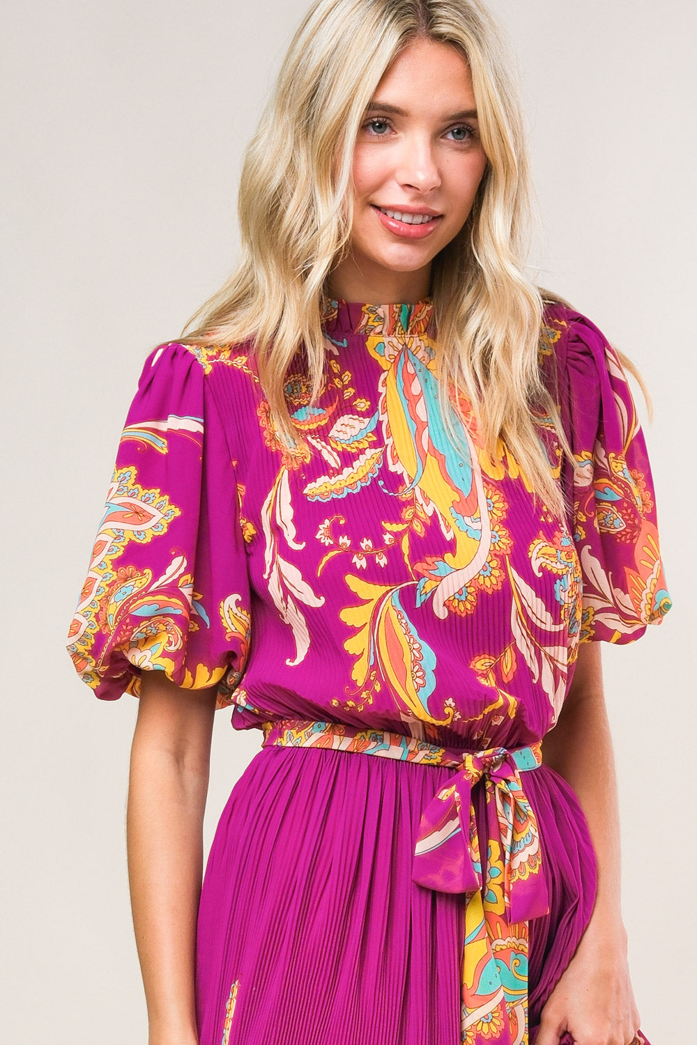 ENCHANTED TO MEET WOVEN MIDI DRESS - By Baano