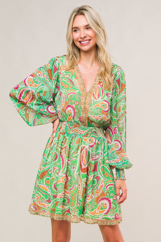 TIME SPENT TOGETHER WOVEN MINI DRESS - By Baano