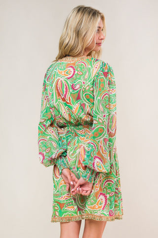 TIME SPENT TOGETHER WOVEN MINI DRESS - By Baano