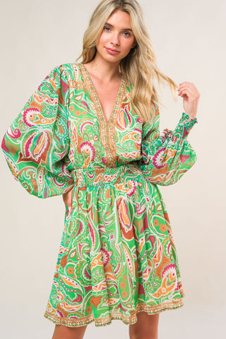 TIME SPENT TOGETHER WOVEN MINI DRESS - By Baano