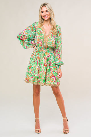 TIME SPENT TOGETHER WOVEN MINI DRESS - By Baano