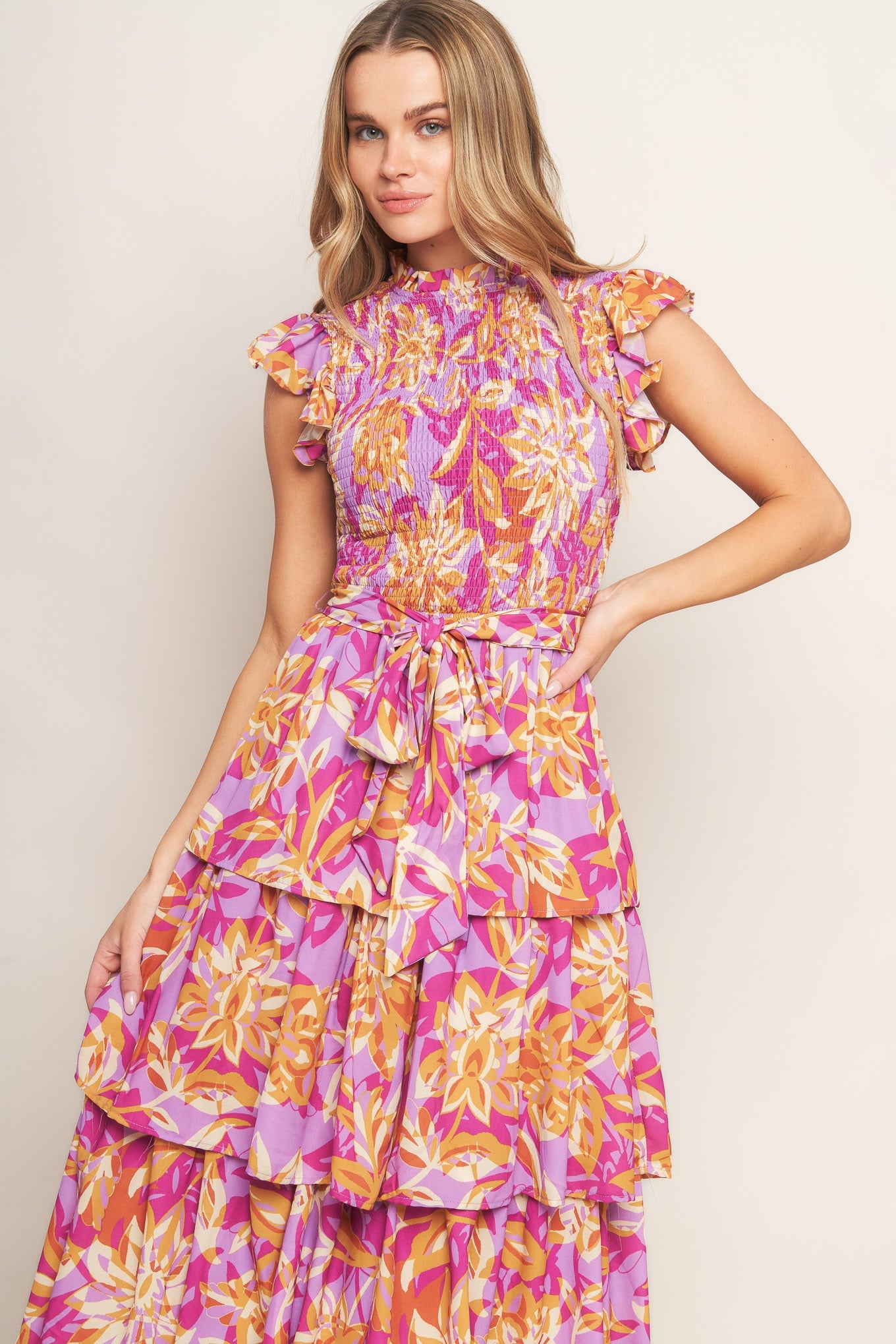 GETTING STARTED WOVEN MIDI DRESS - By Baano