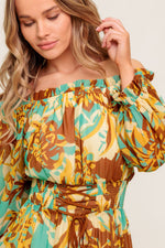 THENA SECRET GARDEN WOVEN MIDI DRESS - By Baano