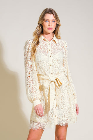 ADORE YOU LACE MINI DRESS - By Baano