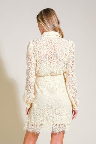 ADORE YOU LACE MINI DRESS - By Baano