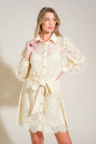 ADORE YOU LACE MINI DRESS - By Baano