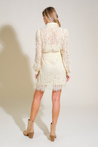 ADORE YOU LACE MINI DRESS - By Baano